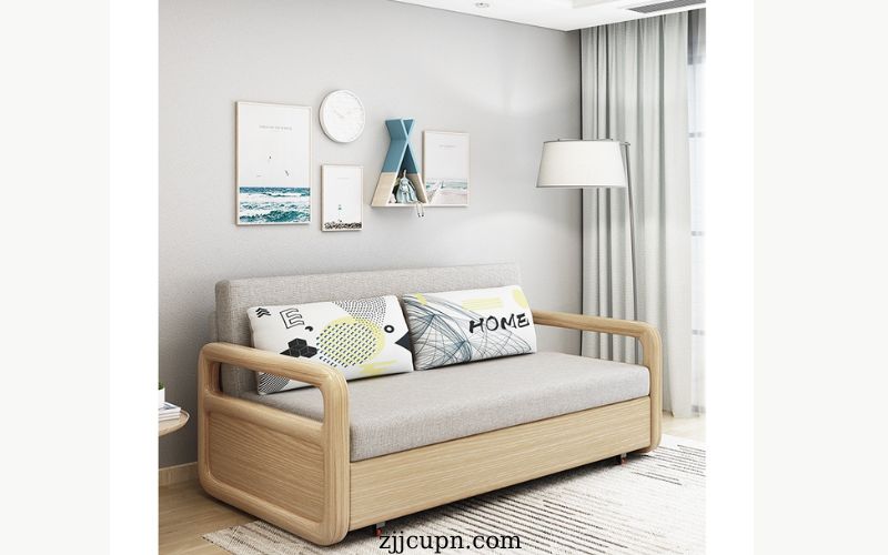 Giường sofa thông minh hai trong một cho phép người dùng dễ dàng chuyển đổi từ chế độ sofa sang giường và ngược lại